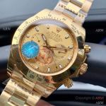 Yellow Gold Rolex Daytona Watch 43mm - High Quality Rolex Knockoff Watches for Men